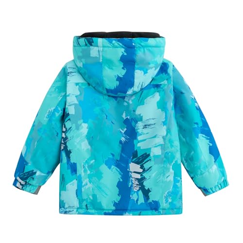Simplee kids Boy Winter Coat Waterproof Ski Jacket Fleece Hooded Snow Warm Padded Raincoats - Image 2