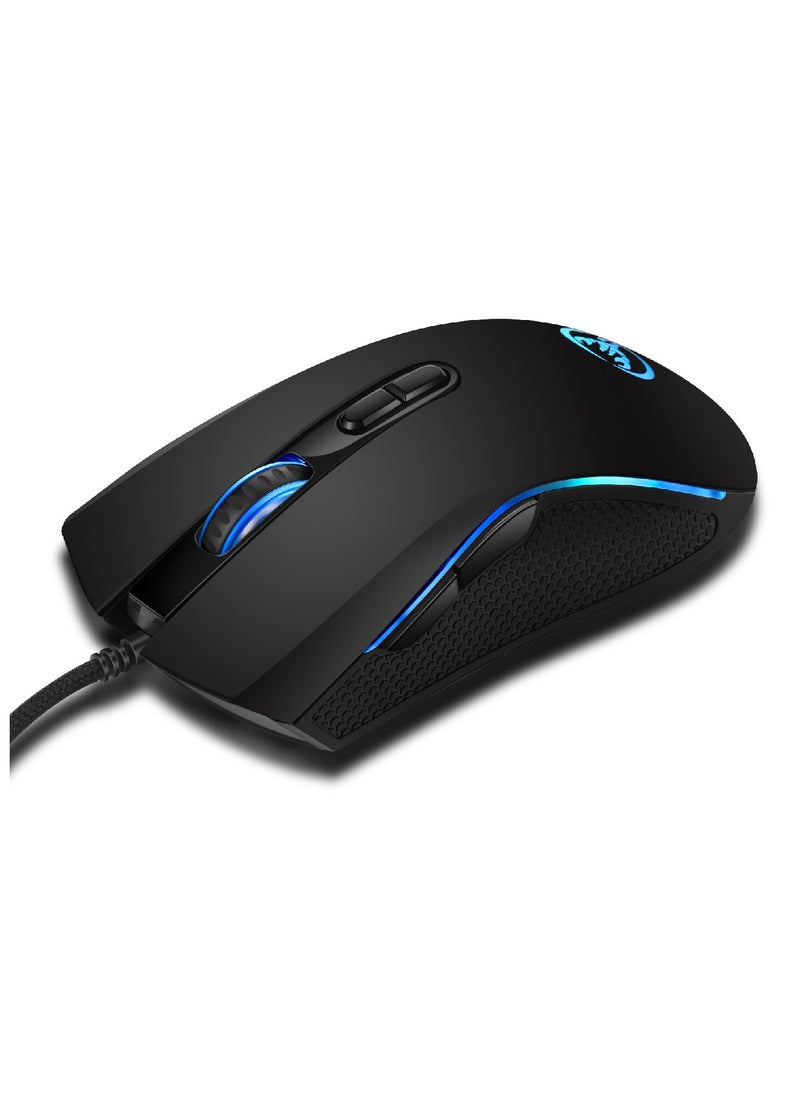 HXSJ A869 Wired Gaming Optical Mouse Black  - Image 1