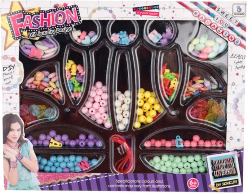 3A Girls 9530 Plastic Happy Beaded Accessories Toy 1 Piece Multi Color