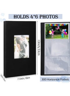 Marspark 3 Pieces Photo Album For 4X6 300 Photos Picture Linen Cover Photo Book Picture Book For Wedding Family Anniversary Baby3 Colors  - Image 2