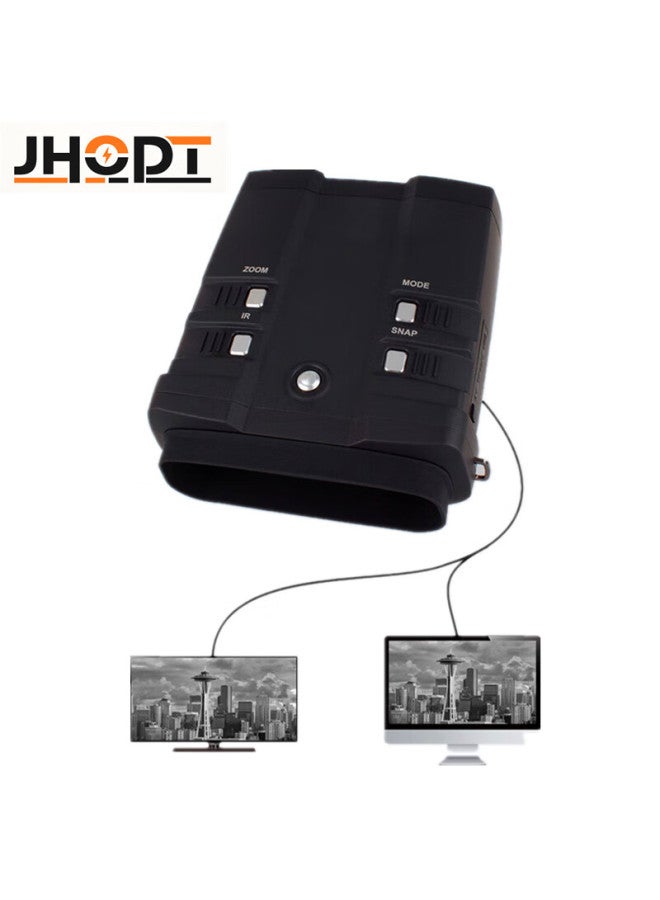 Jhopt Juhong Digital Night Vision Binoculars Nv900fhd Large Screen 5w Infrared Full Black Night Vision With Photo And Video Recording - Image 1