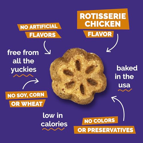 Fruitables Skinny Minis Dog Treats, Healthy Pumpkin Treat for Dogs, Low Calorie & Delicious, Puppy Training, No Wheat, Corn or Soy, Made in the USA, Rotisserie Chicken Flavor, 5oz - Image 4