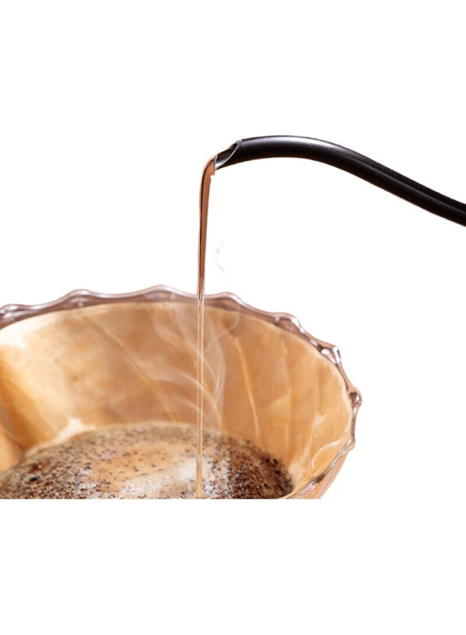 JD.com Jd Jingzao Pour-Over Coffee Maker, Home Use Drip Coffee Pot, 304 Stainless Steel Long Spout Narrow Mouth Coffee Maker, 350Ml Starlight Black - Image 2