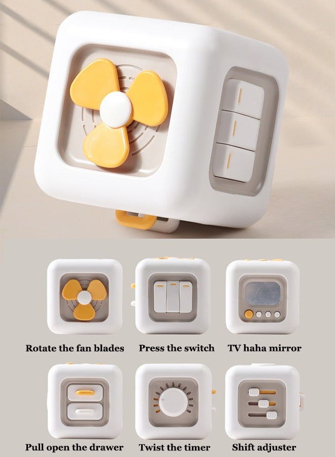 Beauenty Children's Rubik's Cube Busy Ball Toy Rubik's Cube Busy Ball Montessori Early Education Baby Intelligence Training Hexahedron Busy Box ﻿Suitable for infants aged 6-24 months - Image 3