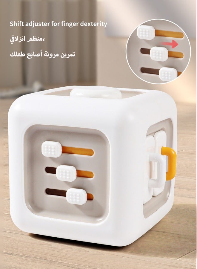 Beauenty Children's Rubik's Cube Busy Ball Toy Rubik's Cube Busy Ball Montessori Early Education Baby Intelligence Training Hexahedron Busy Box ﻿Suitable for infants aged 6-24 months - Image 5