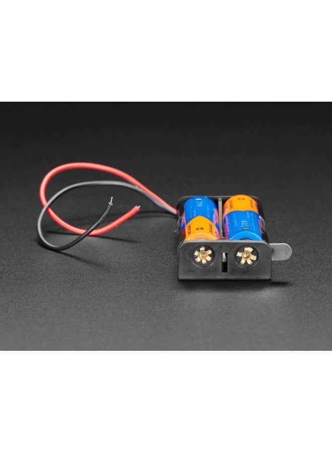 melfi Battery Holder Storage Box Case Aa/Aaa Batteries Container With Red And Black Wire Leads  - Image 5