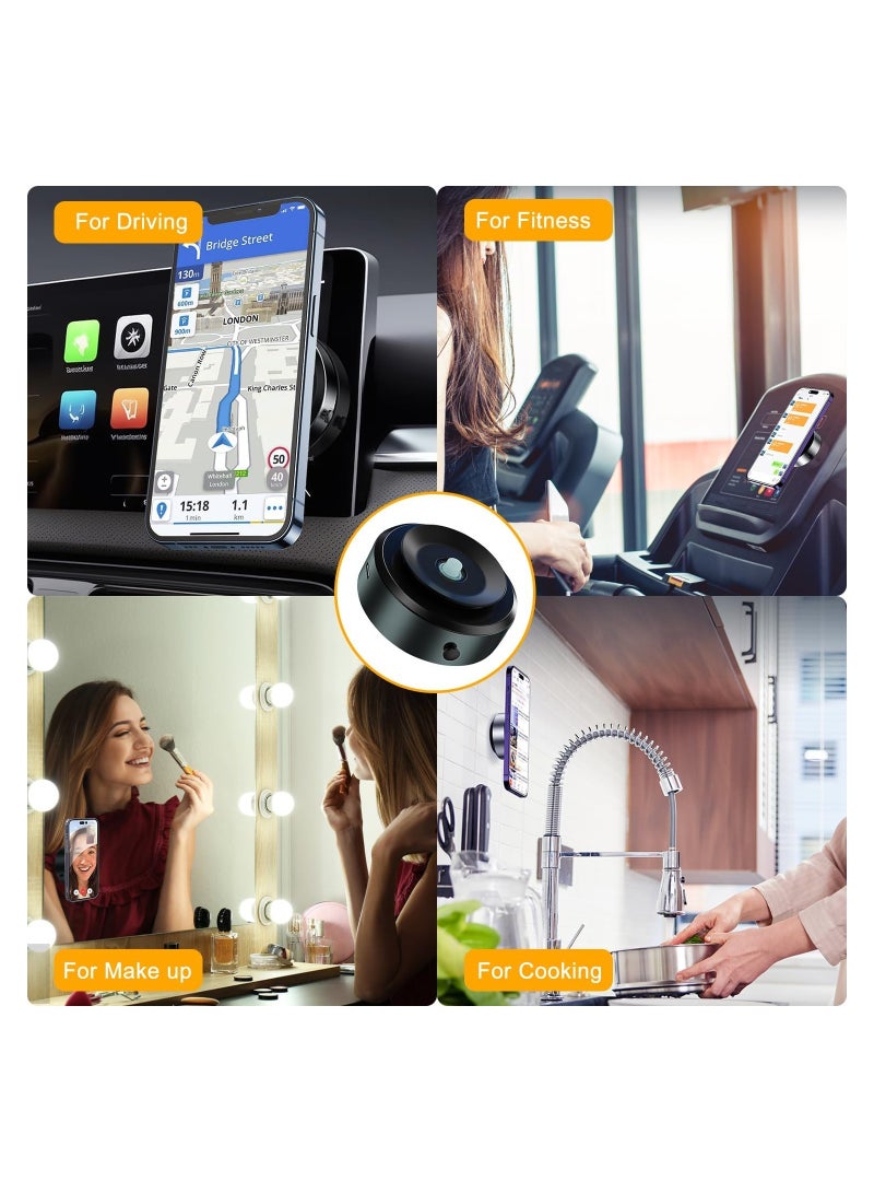 Concretization Superb Magnetic Car Suction Cup Holder Mount! 360° Rotation for Unparalleled Convenience. Universal Adjustable, Fits Windshield and Dashboard. Ideal for All Mobile Phones. Powerful Magnetic Grip Ens - Image 3