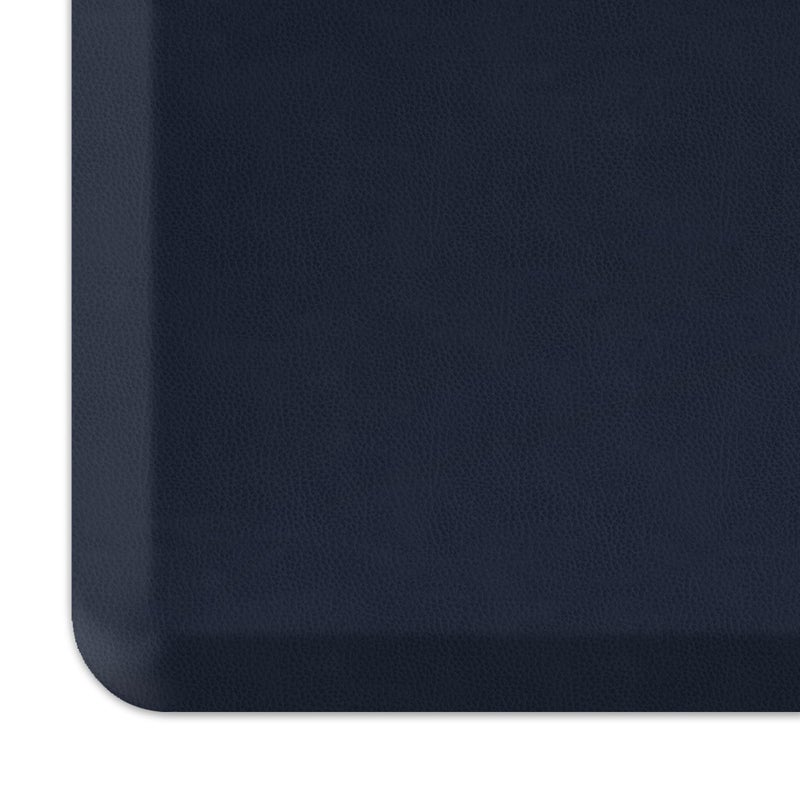 GelPro NewLife by GelPro Anti-Fatigue Designer Comfort Kitchen Floor Mat, 20x32”, Leather Grain Navy Stain Resistant Surface with 3/4” Thick Ergo-Foam Core for Health and Wellness - Image 3