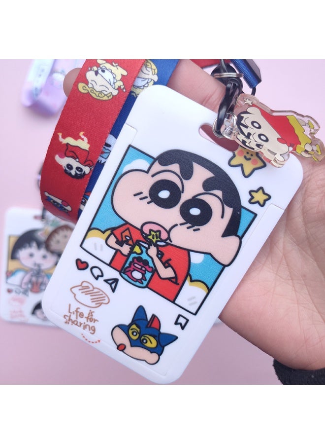 NIBEMINENT 1 - Piece Shin-Soumako Kpop Photo Card Holder Pendant Key Chain ID Badge Holder ID Card Holder Photo Card Protector for School ID Office ID Access Card for Women Girls - Image 1