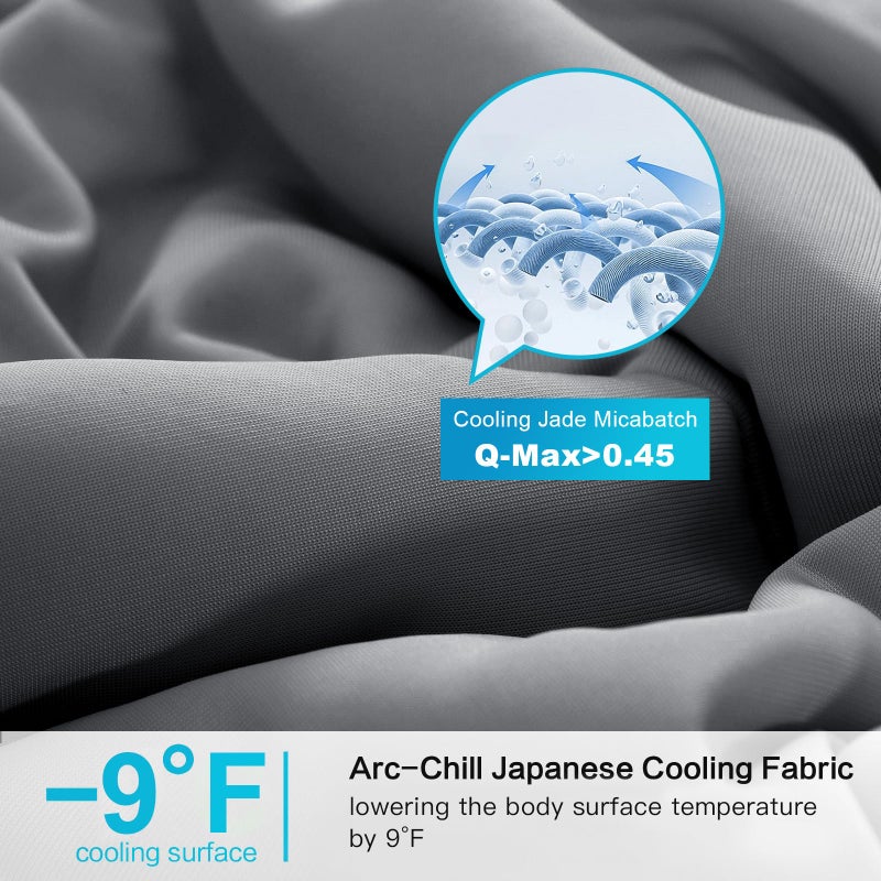 EASELAND Cooling Comforter King, 2026 Cloud-CHILL TECH | Q-MAX 0.45+, Double-Sided Cool Design Soft Fluffy Cooling Blanket for Night Sweats Hot Sleeper (Dark Gray, King(108"x90")) - Image 3