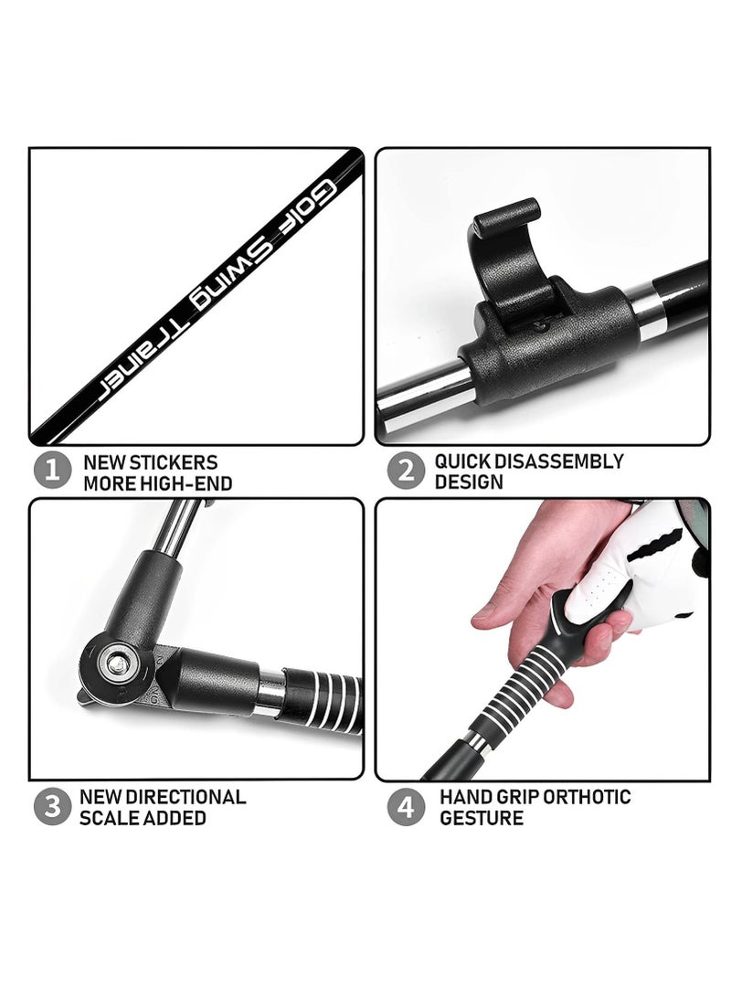 SYOSI Golf Swing Trainer Adjustable Portable Golf Training Tool Postural Correction Aid Improve Hinge Forearm Rotation Shoulder Beginners Improve Golf Swing Exerciser Training Aid - Image 4