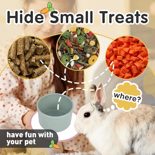 Iffitya 8 Pcs Stacking Cups for Rabbits, Colorful Bunny Toys for Rabbits and Small Animals, Nesting Rabbit Toys of Different Sizes, Bunny Stacking Cups for Hiding Food and Playing - Image 3
