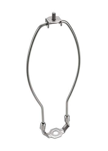 Aspen Creative 20006-2 Saddle, 10" Lamp Harp, Satin Nickel - Image 1