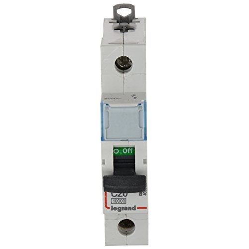 Legrand Polycarbonate DX 3 20-Ampere 1-Pole C Curve MCB 408593, White - Image 1