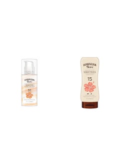 Hawaiian Tropic Weightless Hydration Face Sunscreen SPF 30 17oz  Sheer Touch Lotion Sunscreen SPF 15 8oz