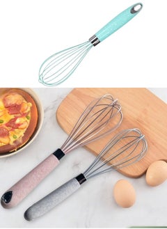 Generic Stainless steel egg beater silicone in plastic 29cm  - Image 1