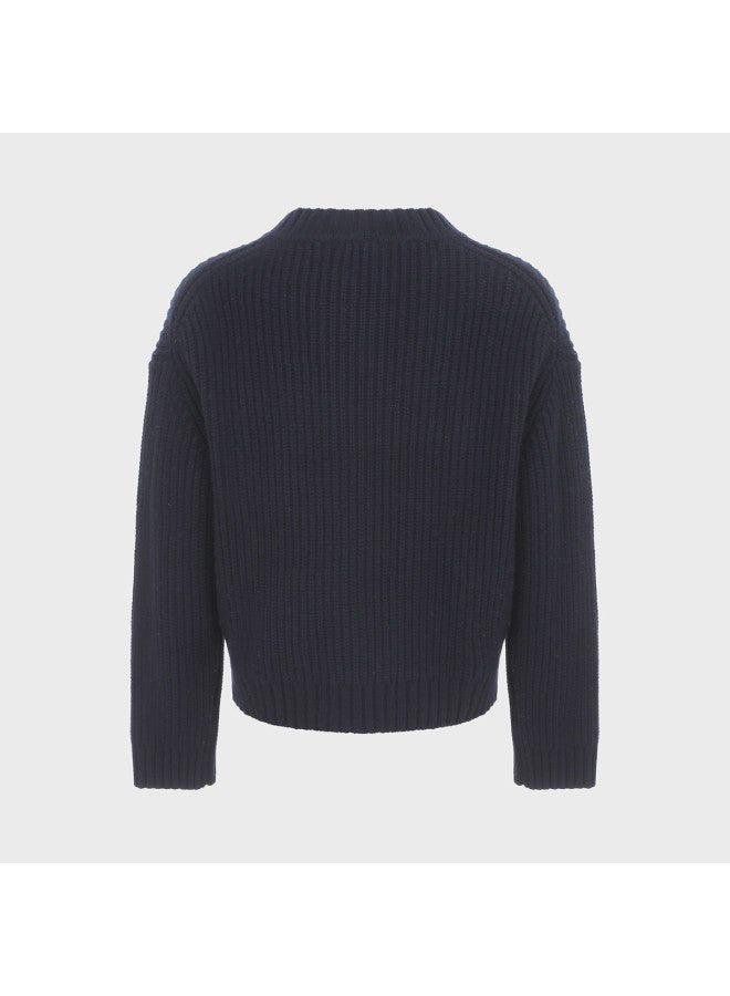 Zara men's Vintage Casual Everyday Commute Versatile Long Sleeve V-neck Wool Cardigan - Image 3