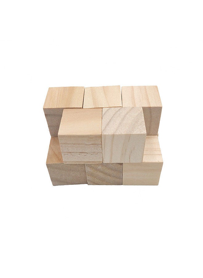 Two Trees Unfinished Wooden Blocks 15mm Pack of 50 Small Wood Cubes for Laser Engraver Crafts Making and DIY Home Decor Engraving Projects  - Image 5