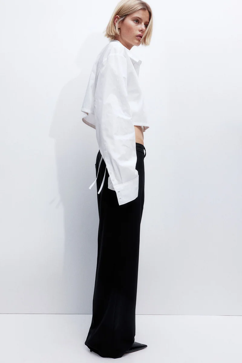 H&M Wide Tailored Trousers