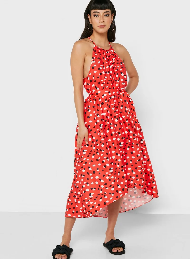 ELLA Printed Dress With Belt