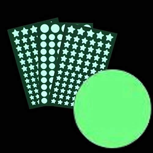 DreamKraft Vinyl Glow in The Dark Wall Stickers 9.44 X 11.81 X 0.39 inch, Green,3S1M, Self-Adhesive - Image 5