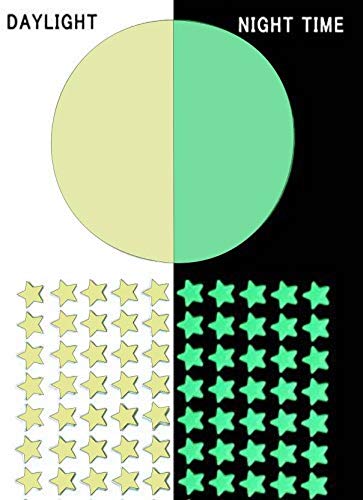 DreamKraft Vinyl Glow in The Dark Wall Stickers 9.44 X 11.81 X 0.39 inch, Green,3S1M, Self-Adhesive - Image 4