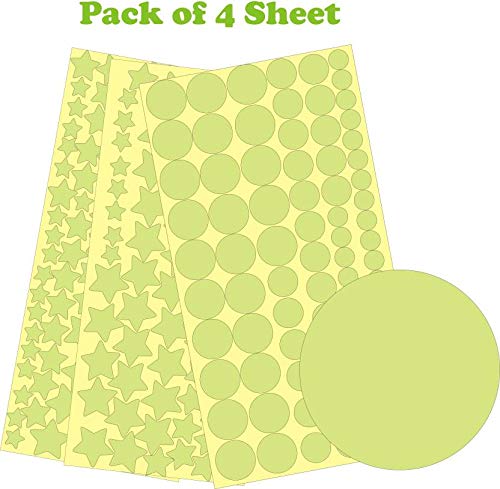 DreamKraft Vinyl Glow in The Dark Wall Stickers 9.44 X 11.81 X 0.39 inch, Green,3S1M, Self-Adhesive - Image 3