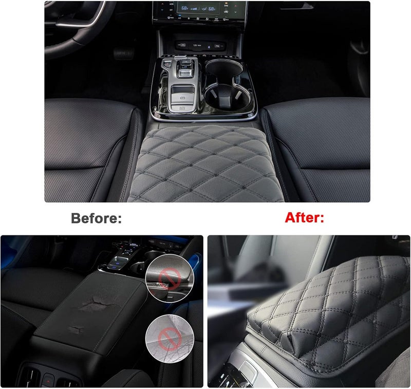 SXCY for 2022 2023 Hyundai Tucson NX4 / Santa Cruz Armrest Cover Center Console Cover Car Console Cushion Pad Seat Box Cover Protection 2022 2023 Tucson Santa Cruz Interior Accessories - Image 2