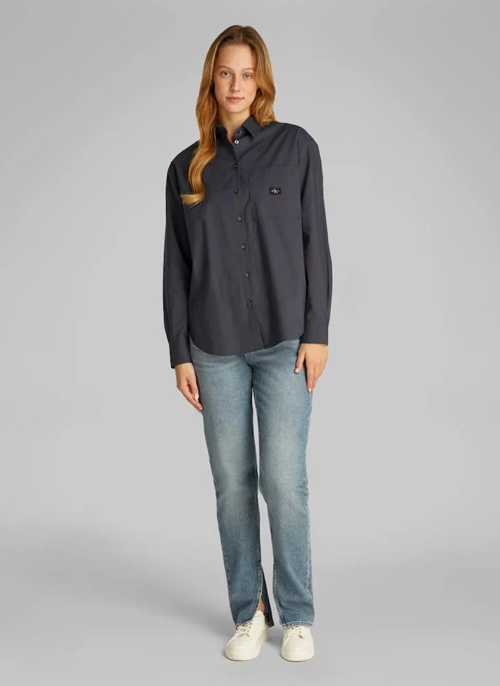 كالفن كلاين جينز Logo Print Button Down Shirt