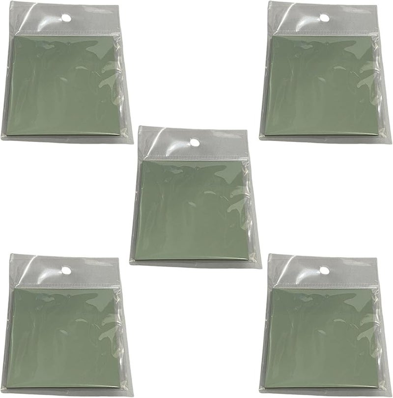 ملاحظات لاصقة ملونة بالماكارون الأخضر 5 قطع، مذكرات لاصقة مقاومة للماء للمدرسة والمكتب - Image 5