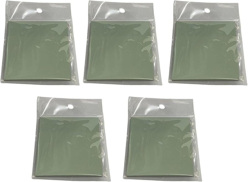 ملاحظات لاصقة ملونة بالماكارون الأخضر 5 قطع، مذكرات لاصقة مقاومة للماء للمدرسة والمكتب - Image 1