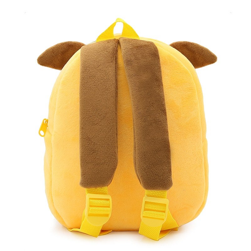 Plush Kids Backpack, Dog Animal Design, Soft Lightweight School Bag for Toddlers and Preschool Kids - Image 4