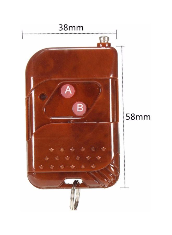 Beauenty Wireless Relay Remote Control For Garage Door YPZ5443 Brown/Silver - Image 4