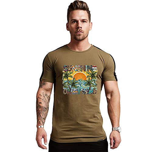BLESOUYI Iron on Transfers Patches for T-Shirt Clothes Decoration Summer Series Stickers Beach Coconut Trees Sea Waves Sunset Iron on Stickers Appliques Decals for Clothing Jeans Bags Pillow Covers 5PCS - Image 4