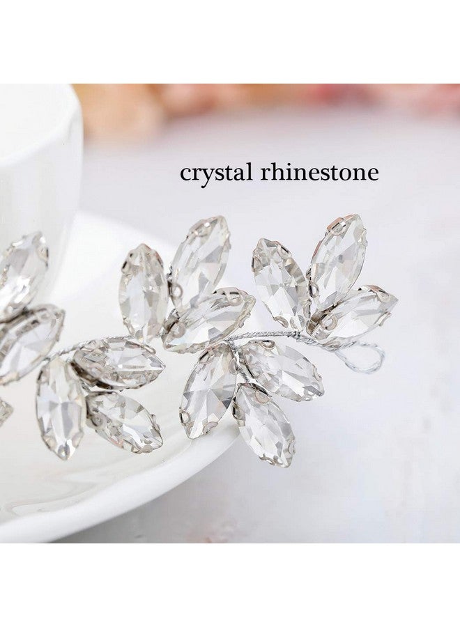 JAKAWIN Bride Wedding Hair Vine Accessory Silver Rhinestone Hair Piece Bridal Headpiece For Women And Girls Hv035  - Image 5