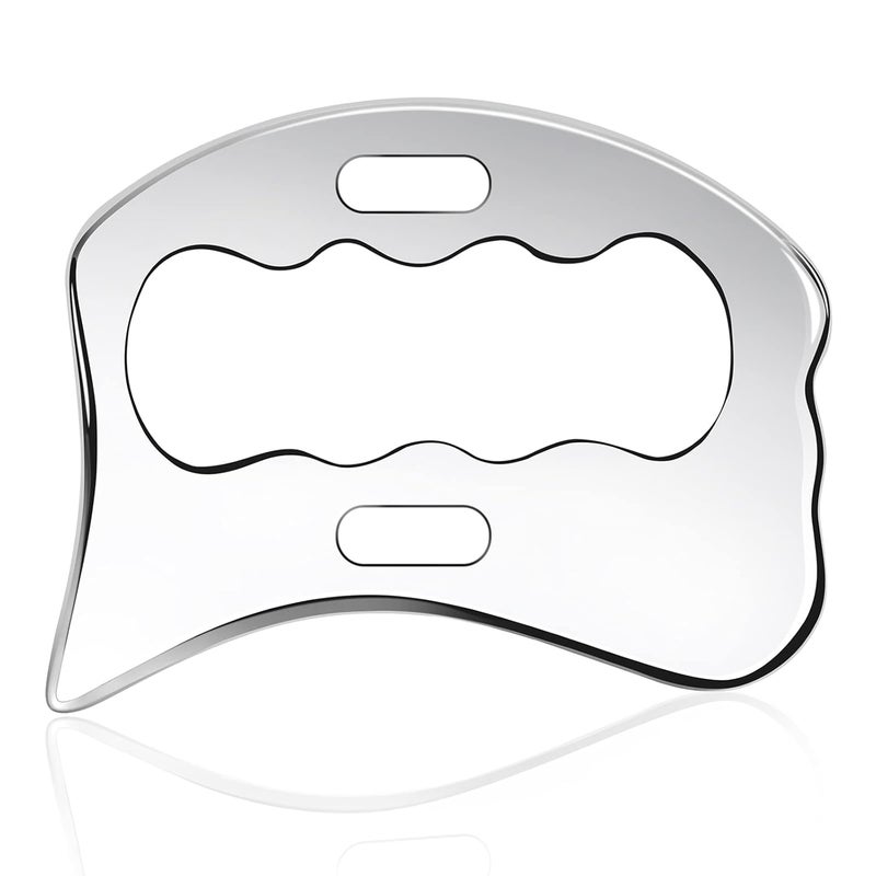 Rylpoint Guasha Massage Tool, Grade Stainless Steel Scraping Tool for Soft Tissue Upgrade Physical Therapy Stuff,Used for Back, Legs, Arms,Neck,Shoulder, Gua sha Tool - Image 1