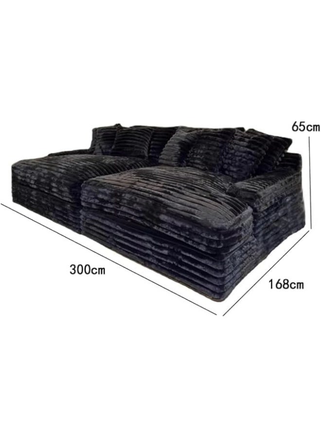 Zayn comforts Luxe Suede Modular King Sofa  The Ultimate Statement Piece for Living Room, Bedroom, or Balcony (Grey) - Image 2