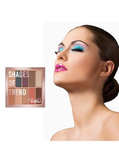 Glam 21 Glam21 Shades Of Trend Eyeshadow Palette ; 10 Highly Pigmented Shades ;Smudge Free & Longlasting; Shimmery Finish; 4Gm Shade 03  - Image 5