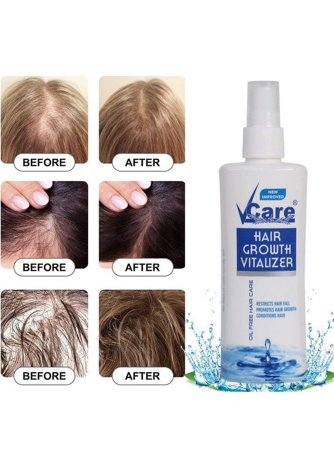 VCare - Ayurvedic Hair Growth Vitalizer For Women And Control Dandruff Itching Reduces Hair Fall ; Moisturizer For Dry Head Sulphate And Paraben Free 100 Ml (Pack Of 5) - Image 1