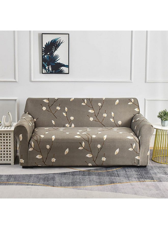 House of Quirk Universal Sofa Cover Big Elasticity Cover for Couch Flexible Stretch 140 GSM Sofa Slipcover (Grey Moroccan, Two Seater) - Image 1