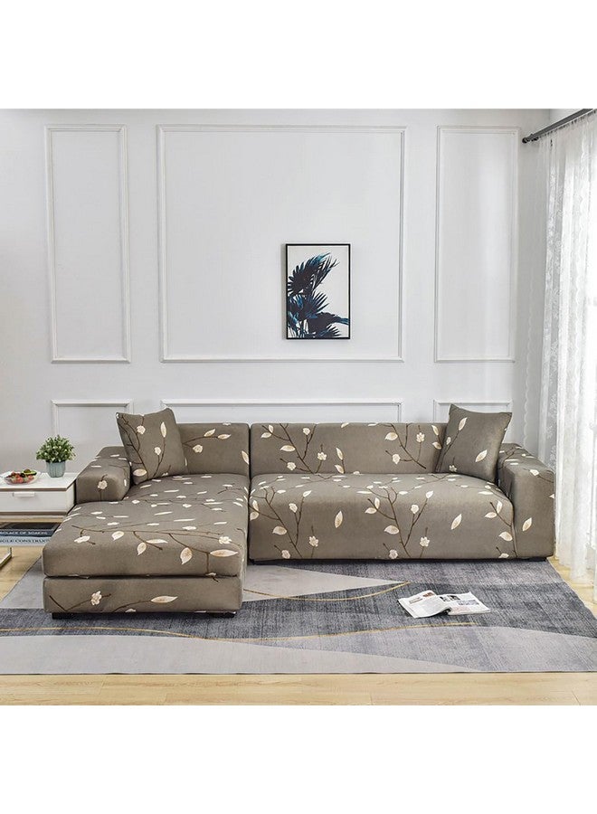 House of Quirk Universal Sofa Cover Big Elasticity Cover for Couch Flexible Stretch 140 GSM Sofa Slipcover (Grey Moroccan, Two Seater) - Image 2