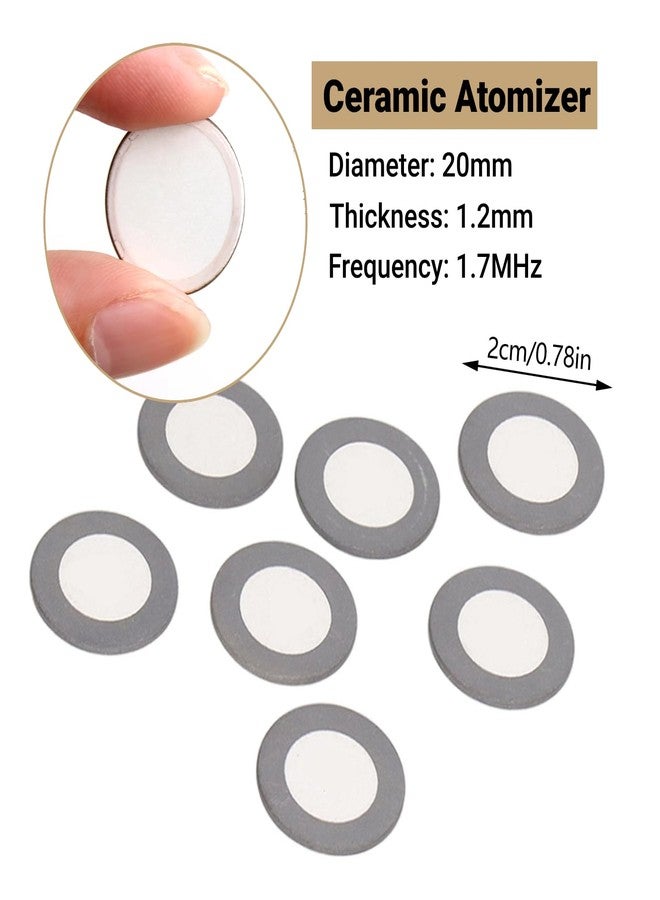 LiebeWH 10Pcs Ultrasonic Mist Maker Fogger Ceramic Discs Replacement 20mm Atomizer Accessory Set for Humidifier Parts - Image 2