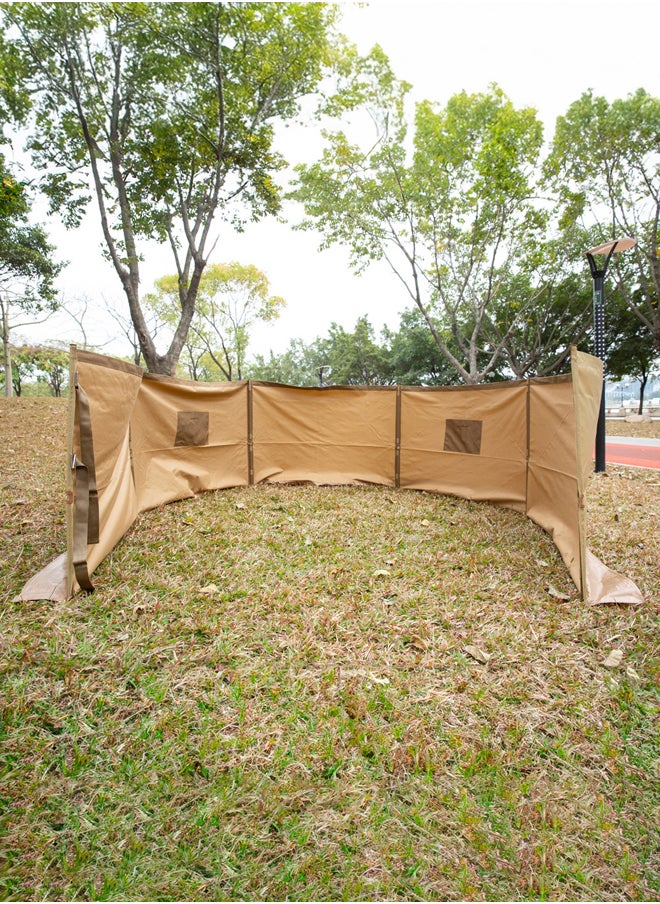 AL SANIDI Foldable windbreak for trips, Camping Curtain, Kaki, Size 800*125Cm  - Image 2