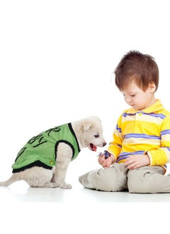Saintrygo 8 Pieces Dog Shirts Printed Clothes With Funny Letters Summer Cool Puppy Shirts Breathable Outfit Soft Dog Sweatshirt For Pet Cats (Classic Pattern,Medium)  - Image 5