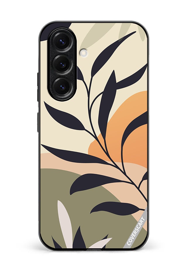 VR CREATIVE Protective Case Cover For Samsung Galaxy S25 Leaf Tropical Design Multicolour