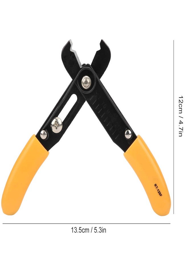 Hyuduo Wire Stripper, Wire Cutter Adjustable Simple Cutter Stripping Pliers Hand Tools 0.54.0mm Yellow for Home Appliance Wiring - Image 3