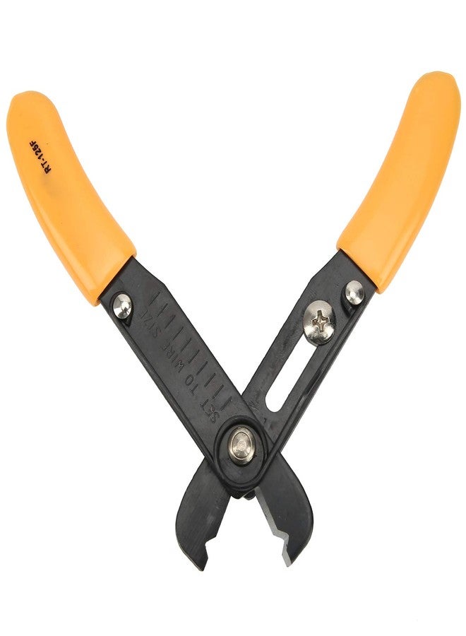 Hyuduo Wire Stripper, Wire Cutter Adjustable Simple Cutter Stripping Pliers Hand Tools 0.54.0mm Yellow for Home Appliance Wiring - Image 2