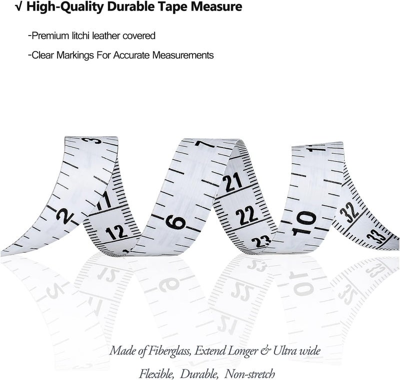 Z_جوده وثقه 3m/120 Tape Measure Body Measuring Tape for Body Cloth Tape Measure for Sewing Fabric Tailors Medical Measurements Tape Dual Sided Cloth Tailor Craft Ruler Retractable(Pink) - Image 5