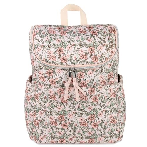 Baby Essentials Multi-Function Floral Diaper Backpack and Travel Nappy Baby Bag with Changing Pad and Stroller Straps (Freshly Floral) - Image 3