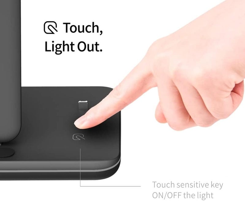 Trands 3-in-1 Wireless Desk Charger for iPhone, Apple Watch, and AirPods - Black - Image 4